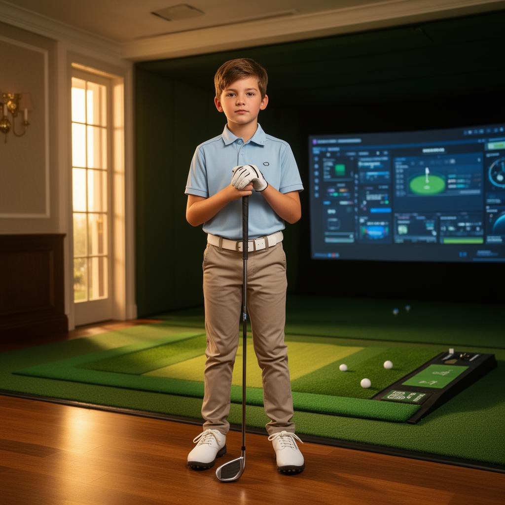 Junior golfer at Franklin Golf Lab summer camp