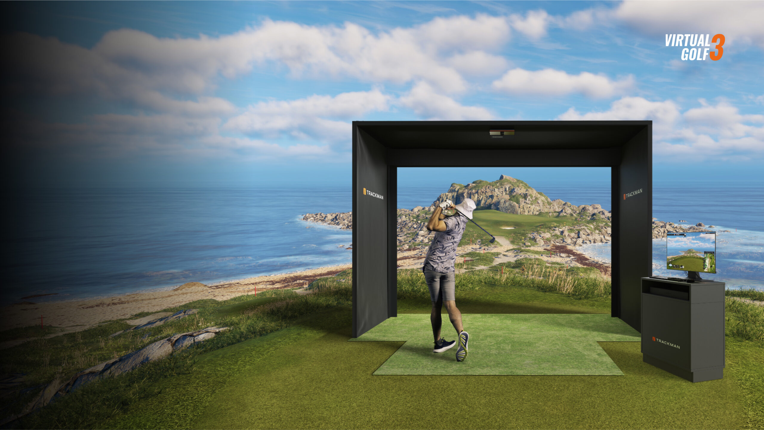 TrackMan indoor golf simulator Franklin TN